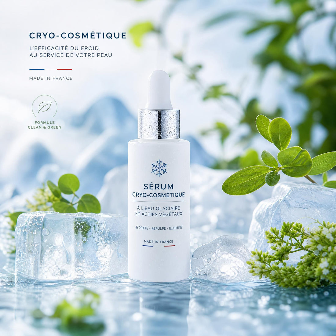 La skincare cryo débarque dans les salles de bains françaises : sérums glacés, made in france et engagements éco-responsables