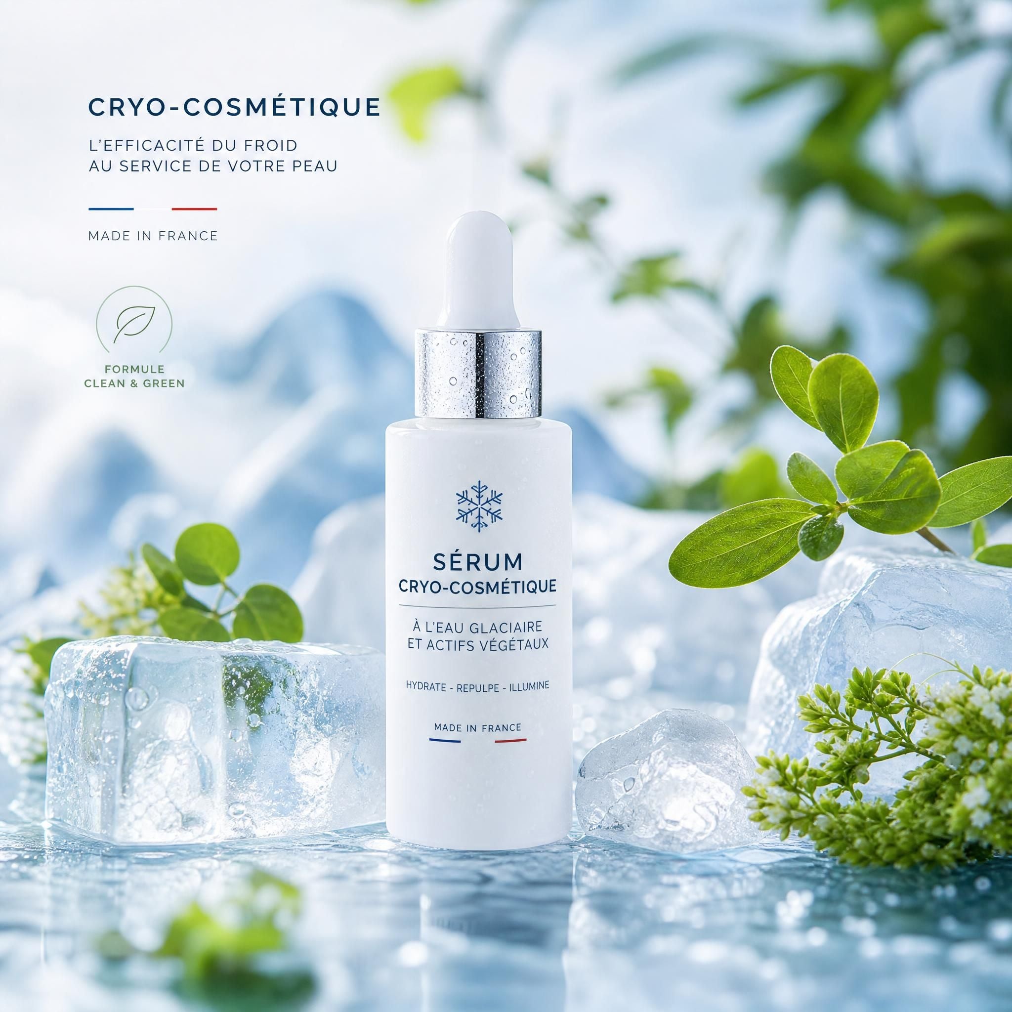 La skincare cryo débarque dans les salles de bains françaises : sérums glacés, made in france et engagements éco-responsables